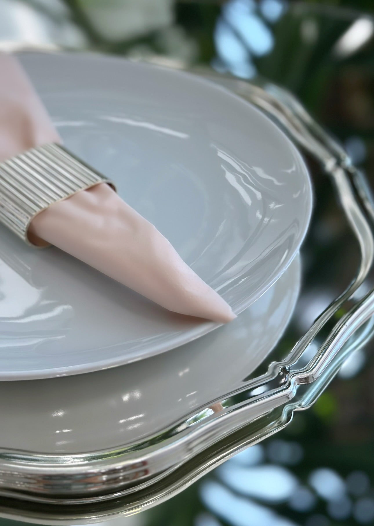 Lanx Paslanmaz Çelik Üzeri Gümüş Kaplama Köşeli Supla