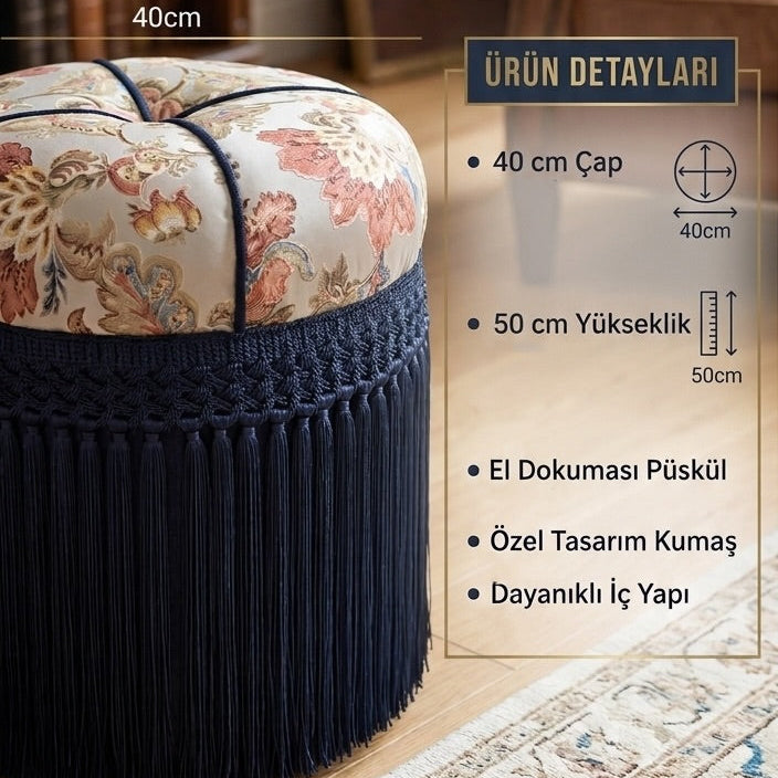 Simaya Goblen Özel Yapım Puf