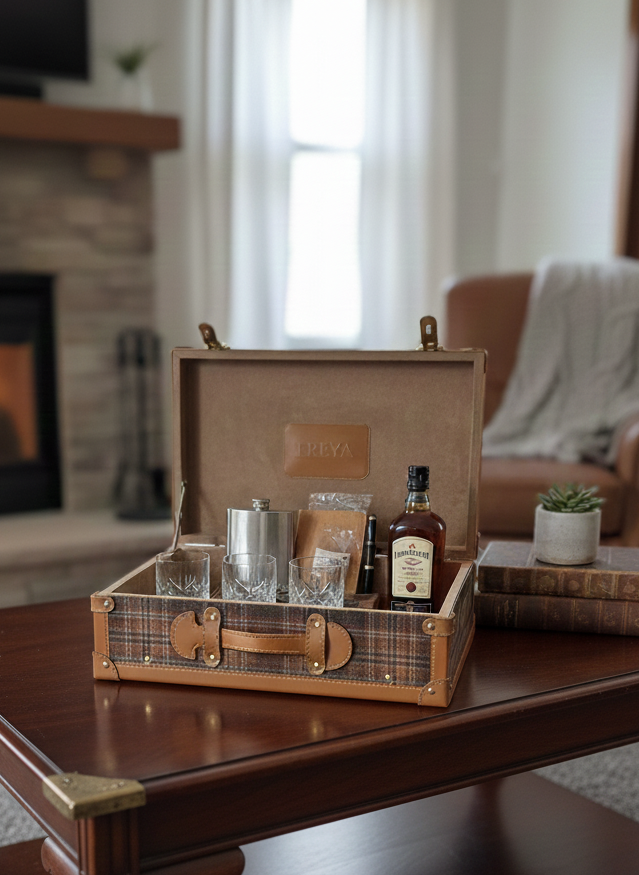 Ziona Dekoratif Ahşap İkili Sandık