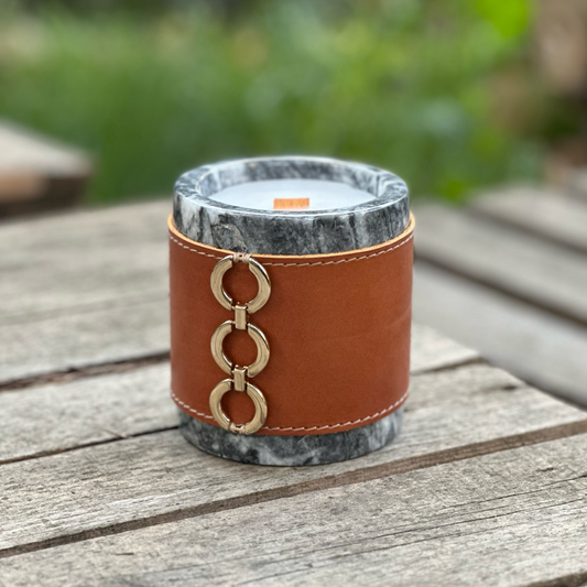 Adela Handmade Genuine Leather Puzzle Glasses Case