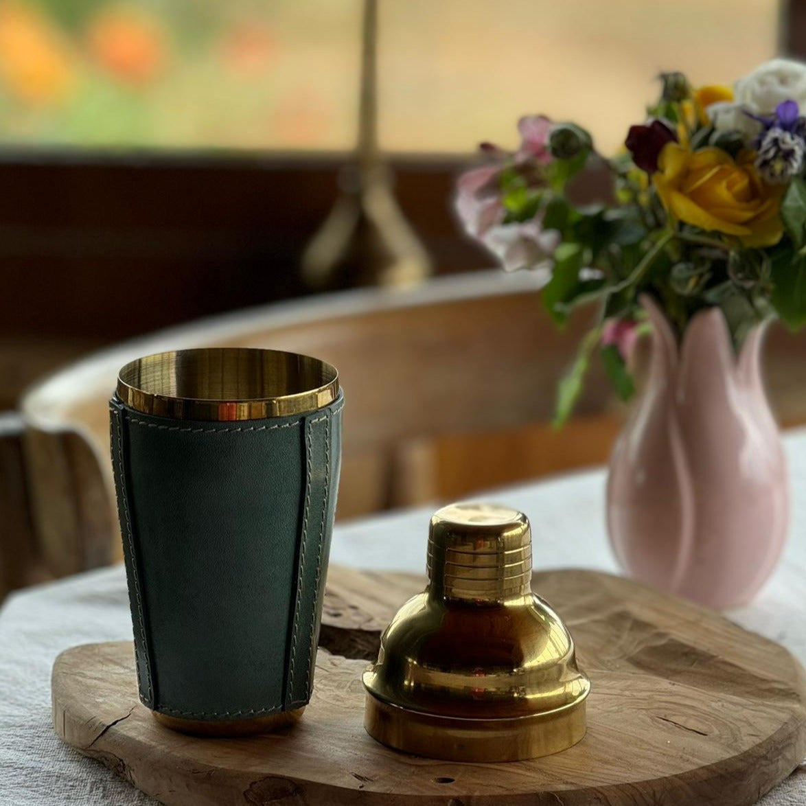 Asgard Hakiki Deri & Titanyum Kaplama Paslanmaz Çelik Shaker 500 cc