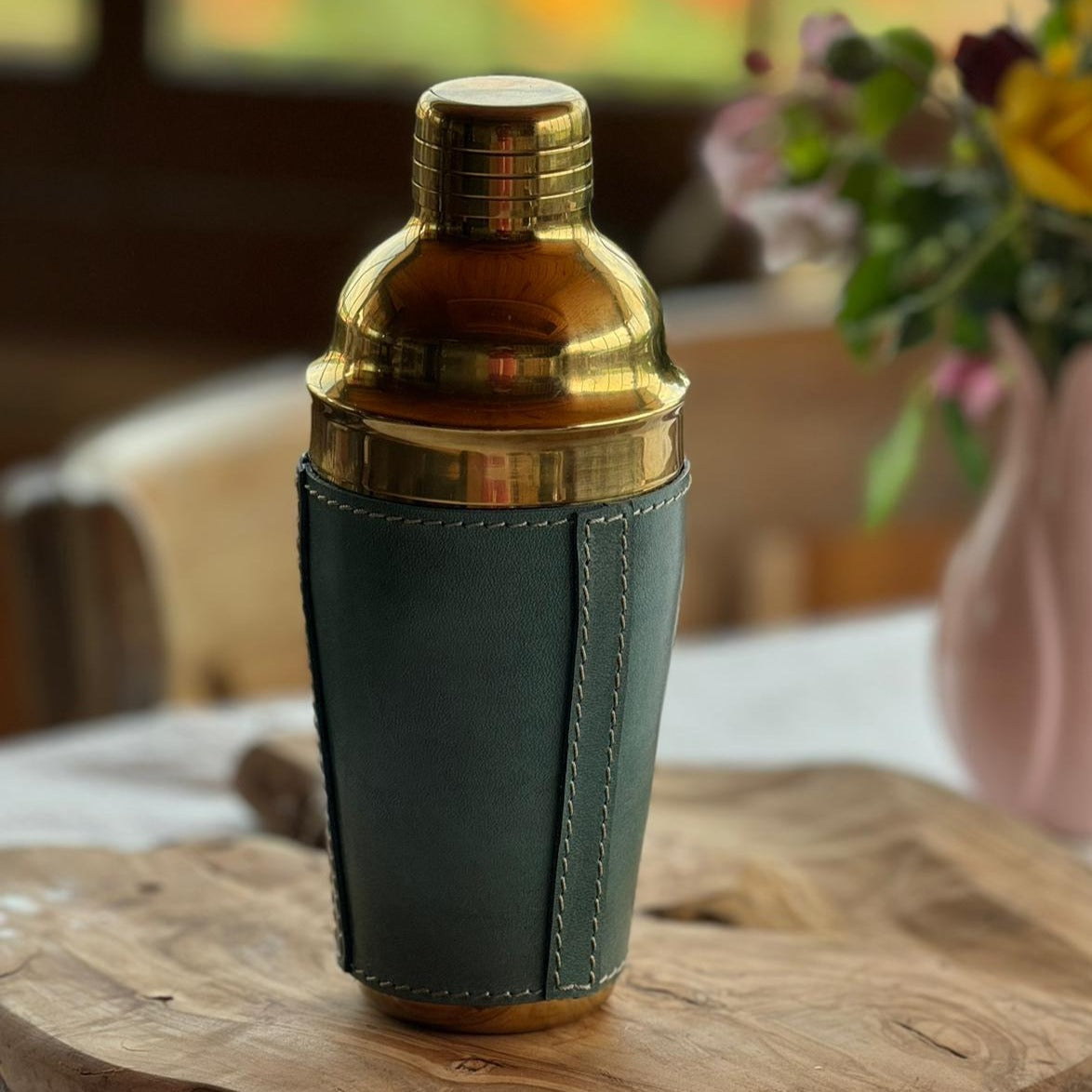 Asgard Hakiki Deri & Titanyum Kaplama Paslanmaz Çelik Shaker 500 cc