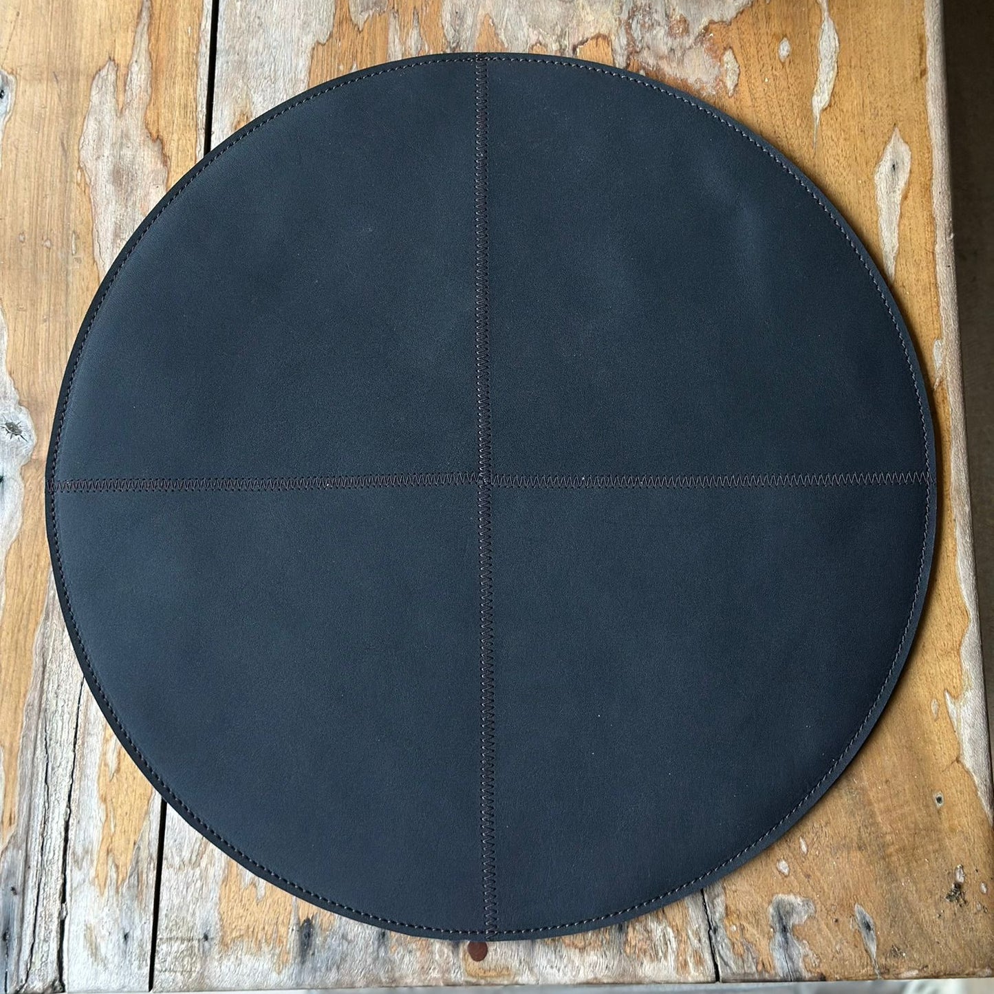 Sorina 6-Piece Double-Sided Genuine Leather Placemat