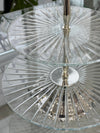 Sare Silver Plated &amp; Glass Serving Tray