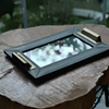 Bragi Handled Leather Tray