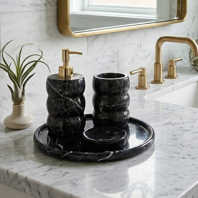 Garaty Mermer Banyo Seti