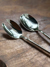 Baria 2-Piece Silver-Plated Brass Salad Server Set
