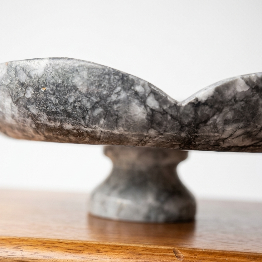 Sariya Marble Pedestal Server