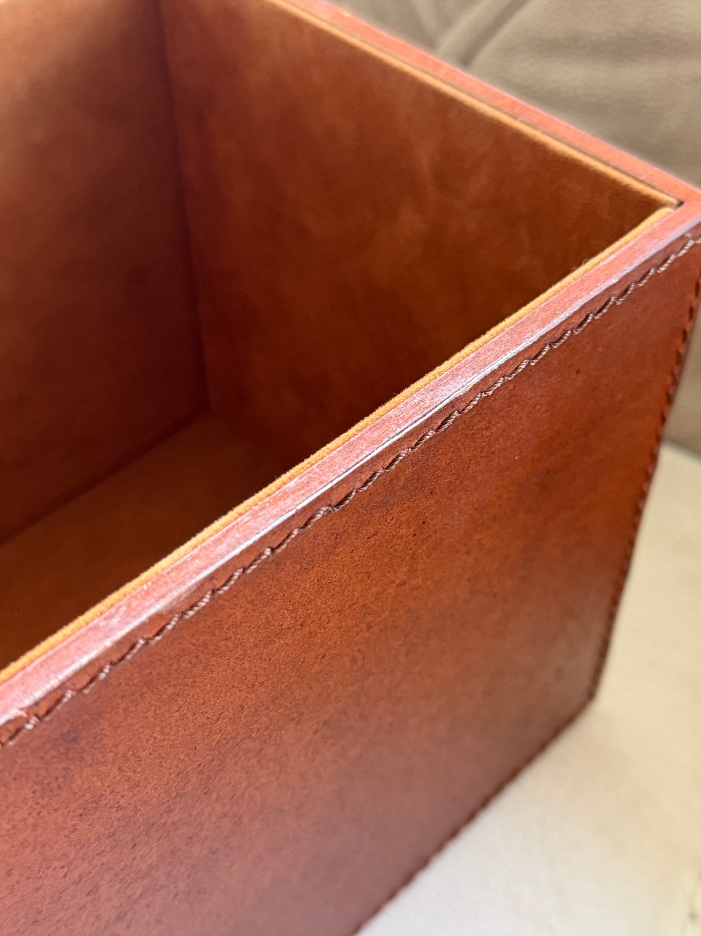 Letoz Ahşap Üzeri Deri Kaplama Çok Amaçlı Kutu