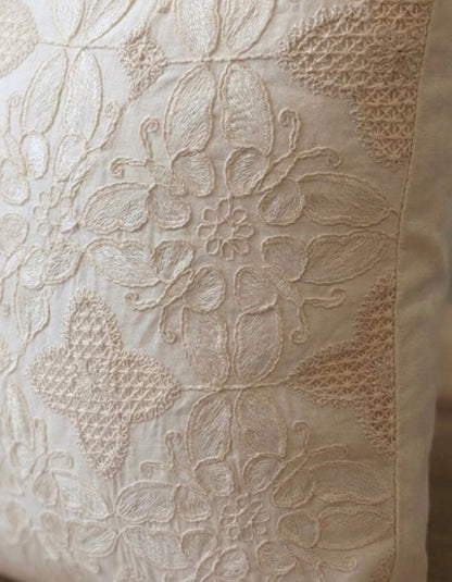 Rita Nakış İşlemeli & Keten Yastık Kılıfı