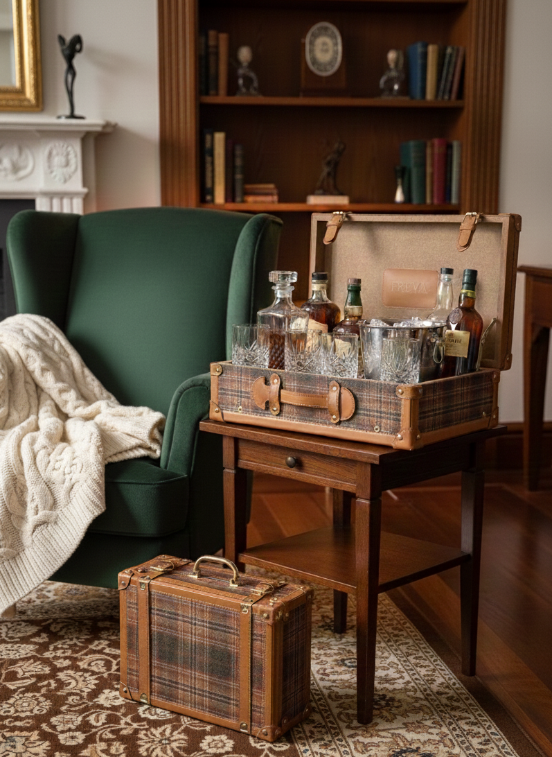 Ziona Dekoratif Ahşap İkili Sandık