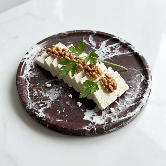 Pavella 27 cm Vişne Çürüğü Mermer Sunumluk