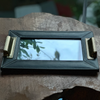 Bragi Handled Leather Tray