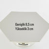 Eis Kişiselleştirilebilir 8,5 cm x 3 cm Gümüş Kaplama Mini Stand