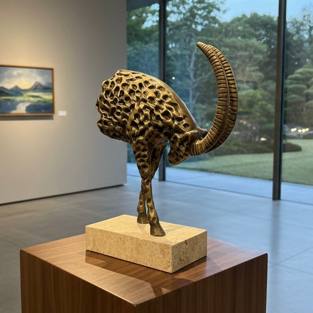 Riosa Pirinç Döküm & Mermer Dağ Keçisi Aksesuar