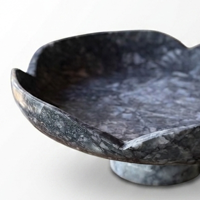 Sariya Marble Pedestal Server