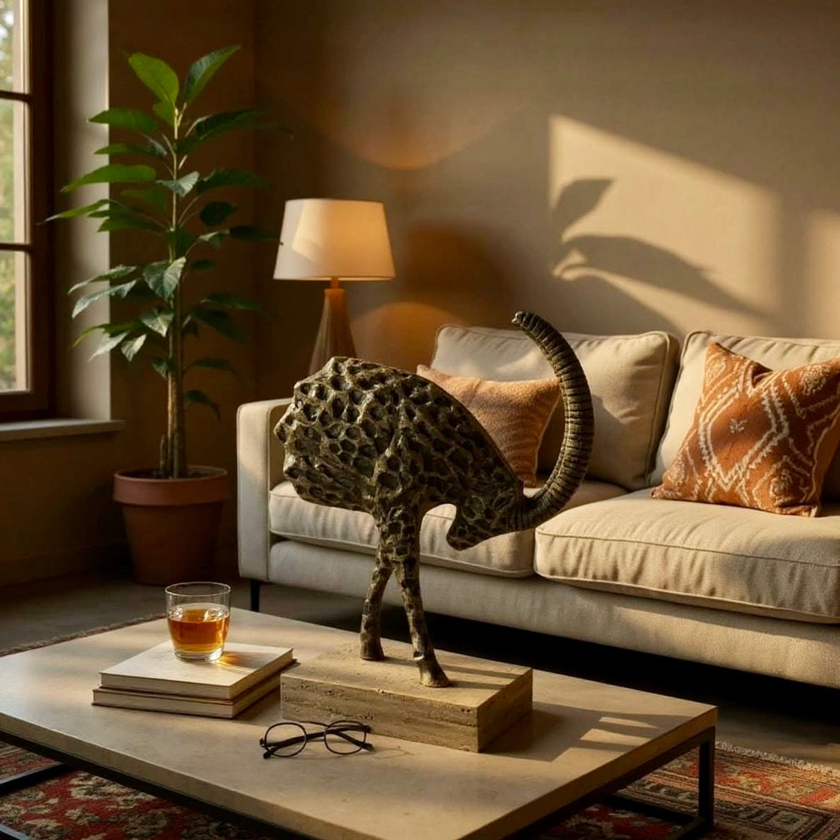 Riosa Pirinç Döküm & Mermer Dağ Keçisi Aksesuar