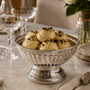 Minera Embossed Silver Plated Ice Cream Bowl