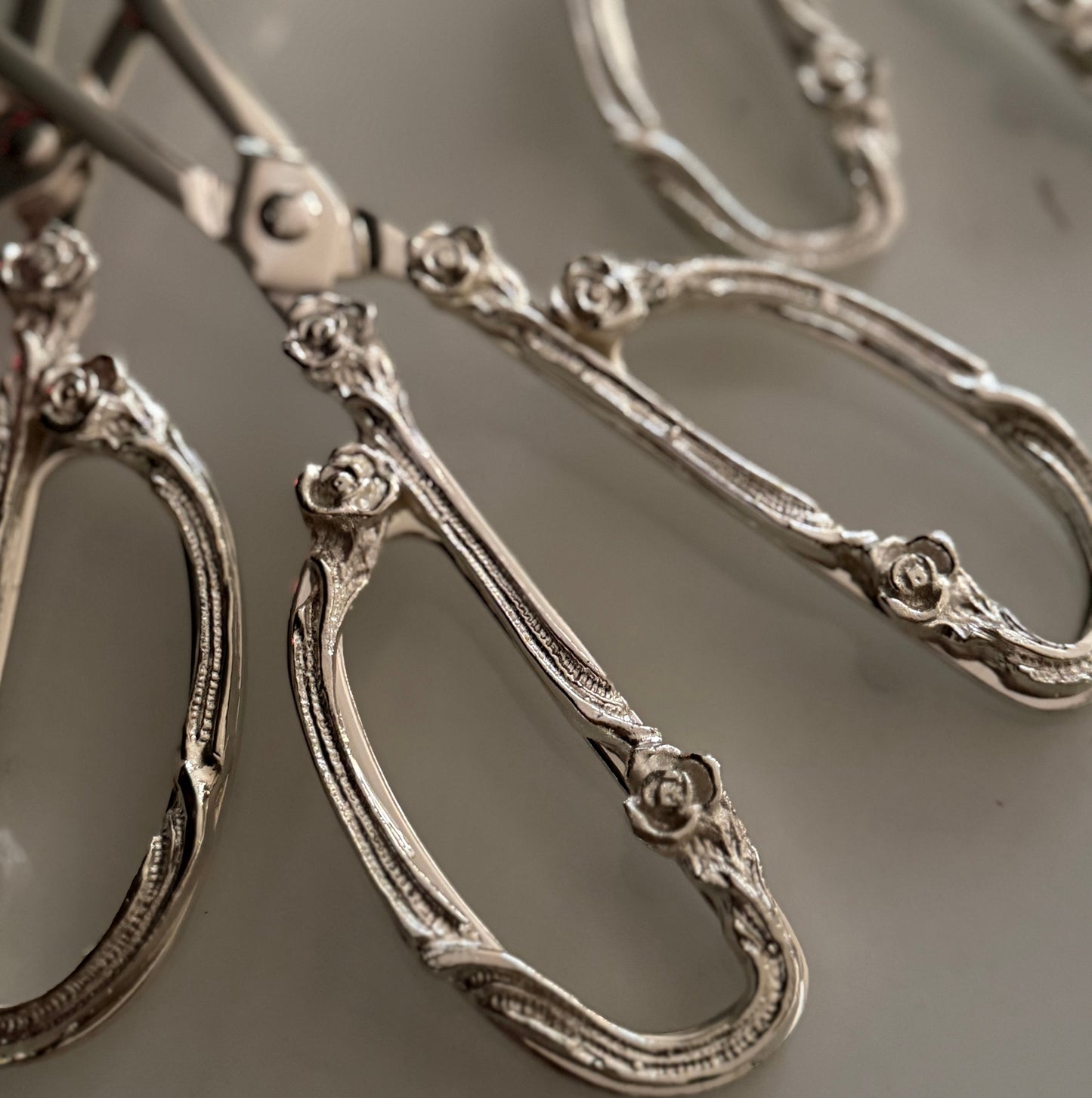 Trei Silver-Plated Rice Server Tong Set of 3