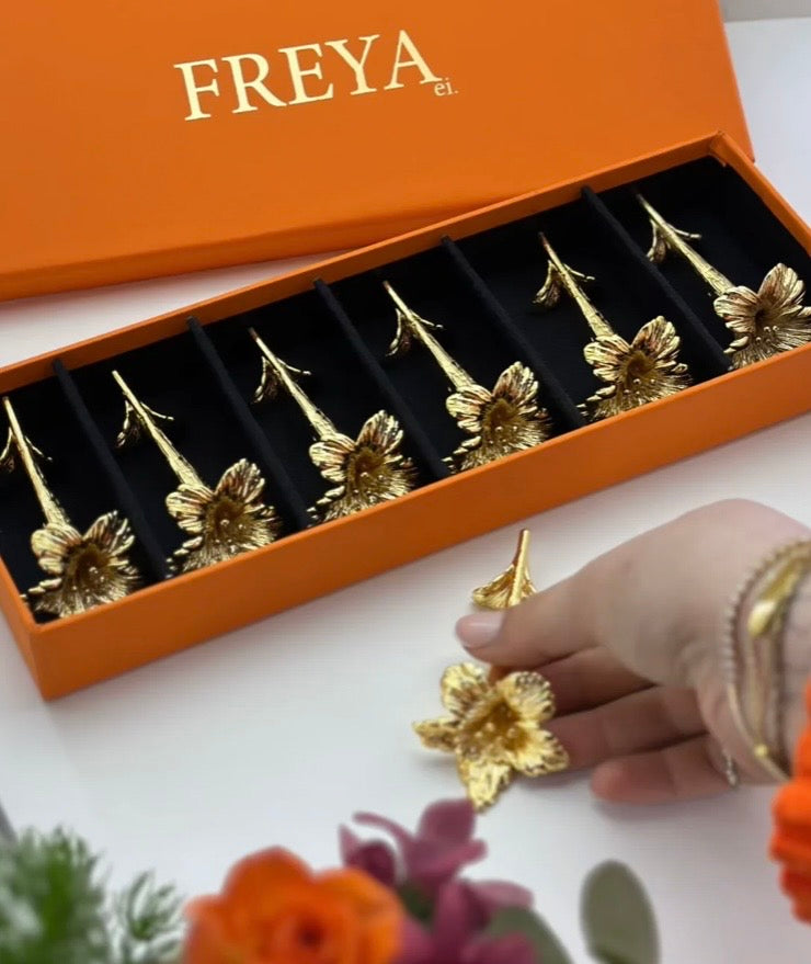 Tusenfryd Çiçek Figürlü 6’lı Bıçak Dayama