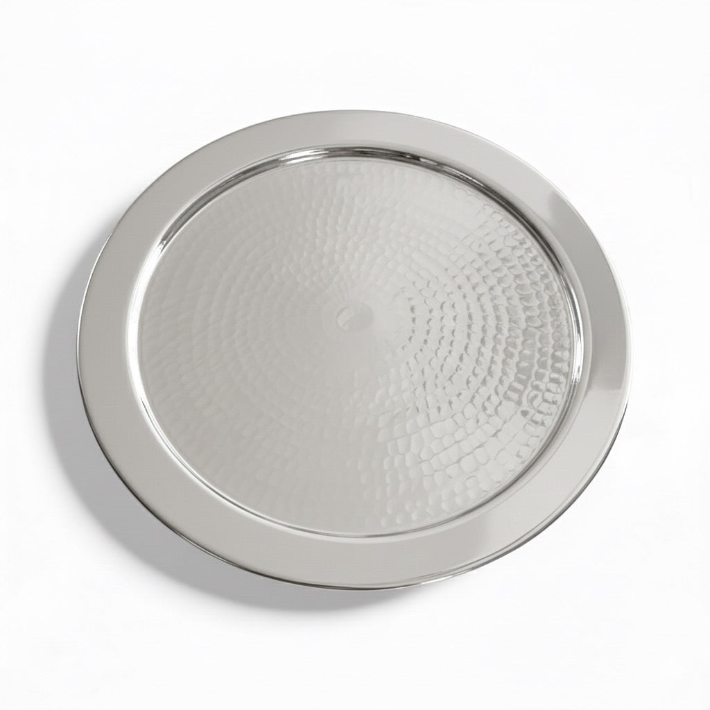 Elegantia Gümüş Kaplama & Kesme Cam Pasta Standı