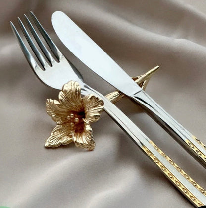 Tusenfryd Çiçek Figürlü 6’lı Bıçak Dayama