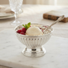 Minera Embossed Silver Plated Ice Cream Bowl