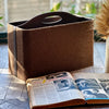 Lagertha Jute &amp; Leather Coated Multi-Purpose Basket