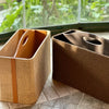 Lagertha Jute &amp; Leather Coated Multi-Purpose Basket