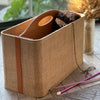 Lagertha Jute &amp; Leather Coated Multi-Purpose Basket